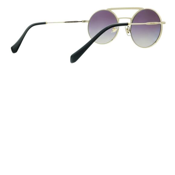 Miu Miu 0MU 52VS AAVGR0 Pale Gold Round Sunglasses Miu Miu MU 52VS - AAVGR0 Pale Gold/black | Sunglasses Woman main image 4